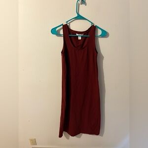 Athleta Burgundy Sleeveless Dress Size XS